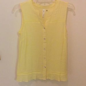 NY Collection Yellow Top Size Petite Small